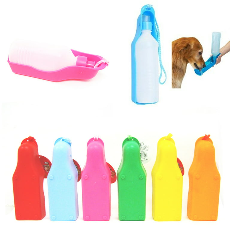 Dog Water Bottle Foldable Water Bowl 500ml, Portable Dog Water Bottle, Pet  Drinking Bottle For Outdoor Camping Walkies, Gifts For Dogs Cats (blue) (hy