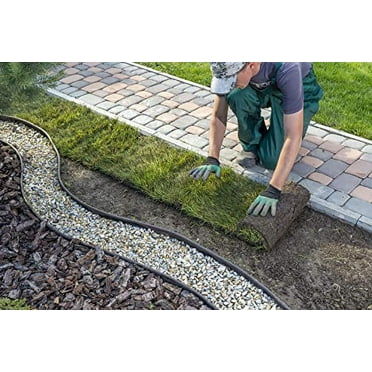 MASTER MARK Master Gardener Pro Landscape Coiled Edging, Garden Border, Lawn Edging, Flower Bed Edging, Playground Edging