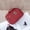 red, variant on Genuine Cowhide Leather Litchi Grain Cosmetic Bag, Women's Top-handle Storage Pouch, Travel Makeup Case
