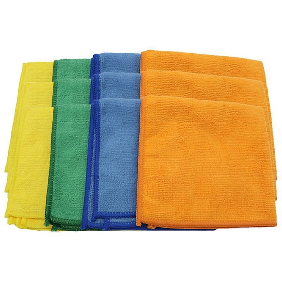 Cleaning Cloths, Mircofiber, 12 x 12-In., 12-Pk. 54788