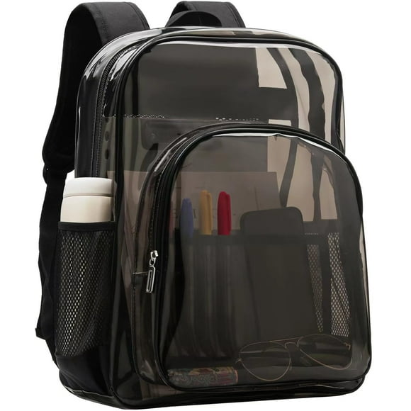 Mochila Axqcctoys de TPU transparente aprobada para estadios, tamaño grande