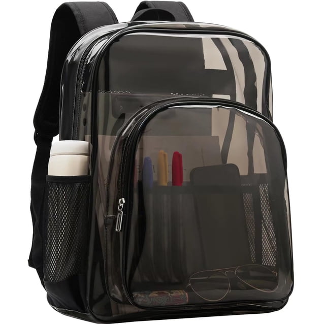 Mochila Axqcctoys de TPU transparente aprobada para estadios, tamaño grande