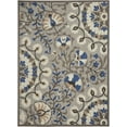 thumbnail image 2 of Nourison Aloha Indoor/Outdoor Grey/Multi 9'6" x 13' Area Rug, (10x13), 2 of 9