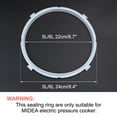 thumbnail image 3 of Unique Bargains Silicone Gasket Sealing Ring Replacement Inner Dia 8.7 Inch Fits 5/6 Models 2pcs, 3 of 7