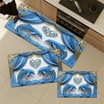 thumbnail image 2 of YIMEIS Valentine's Day Dolphin Kitchen Mat Rug Set - 3 Pcs Perfect for Kitchen Counter, 16''*24''/20''*32''/47''*18'', Functional for Decoration, 2 of 10