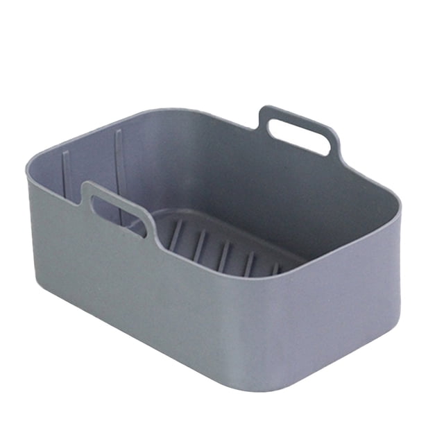 Paniers de Friteuse à Air Chaud de Remplacement Pot en Silicone Rond Doublures Réutilisables Accessoires de Friteuse - Remplacement des Doublures en Parchemin Panier de Friteuse à Air