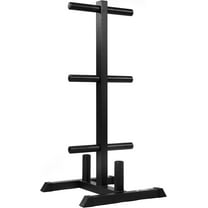 JFIT Weight Rack and 2 Bar Holder for 2” Olympic Plates, Stores Up to 850 LB