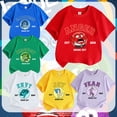 thumbnail image 2 of Camisetas de manga corta para niño y niña, ropa de dibujos animados, estilo coreano, ideal para regalo, verano, 2024, 2 of 5