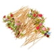 thumbnail image 2 of GOOHOCHY 100 palillos de madera para aperitivos, decoración de tartas, caja de palillos con forma de rosa, para aperitivos., 2 of 8
