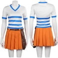 thumbnail image 3 of Disfraz de fantasía de Nami de One Piece para mujer adulta, disfraz de fantasía, disfraz de Carnaval de Halloween para mujer, 3 of 5