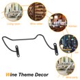 thumbnail image 3 of Unique Bargains Wine Rack Wall Mounted 1 Set(12 Packs), Metal Iron Hanging Wine Bottle Holder Level Style Display, 3 of 7