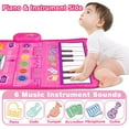 thumbnail image 3 of 1 Year Old Girl Gifts, Piano Mat Baby Toys for 1 Year Old Girl, 2 in 1 Toddler Music Mat with Keyboard & Drum, Early Educational Musical Toys First Birthday Gifts for 1 2 Year Old Girls & Boys, 3 of 7