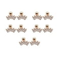 thumbnail image 2 of 5 piezas de aretes de circón para niñas hermosas, accesorio de moda, aretes pequeños, regalo de festival, vestido femenino, adorno blanco S Ropa, zapatos y accesorios Miscelánea Oro rosa L Minnieouse AP009683-12B, 2 of 6
