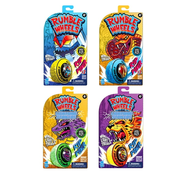 Cepia LLC Rumble Wheels Rip Cord Racing, paquete de 4