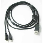 RND Accessories Dual Micro USB Splitter Cable For Samsung Smartphones - Black