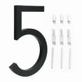 thumbnail image 1 of Grande Maison Flottante Moderne 5.6 Pouces/porte Chiffres 12mm Acier Inoxydable Brossé, 1 of 10