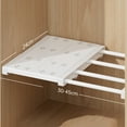 thumbnail image 3 of Visland Telescopic Wardrobe Shelves Closet Storage Racks Kitchen Bathroom Shoes Cabinet Division Plates Wardrobe Separators, 3 of 7