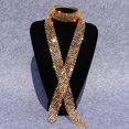 thumbnail image 4 of CSChome Men Tie Men Tie - Long Adjustable Hollow Out Lightweight Dance Stage Show Performance, 4 of 7