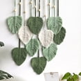 thumbnail image 4 of Hoja Macramé Colgante de Pared Boho Habitación Decoración del Hogar Tejido Estético Tapiz de Pared Decoración de la Boda de la Habitación del Hogar, 4 of 6