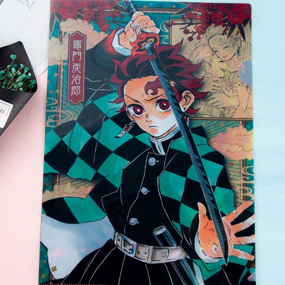 Cyan Oak File Folders Letter Size Anime Demon Slayer Kimetsu No Yaiba File Folders 1pack Walmart Com
