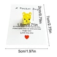 thumbnail image 3 of SHIMELE Cute Resin Pocket Card Mini Gift Card Decorative Puppy Card Greeting Card Keepsake Card Thoughtful Gift for Friends Family Appreciation Moments, 3 of 6