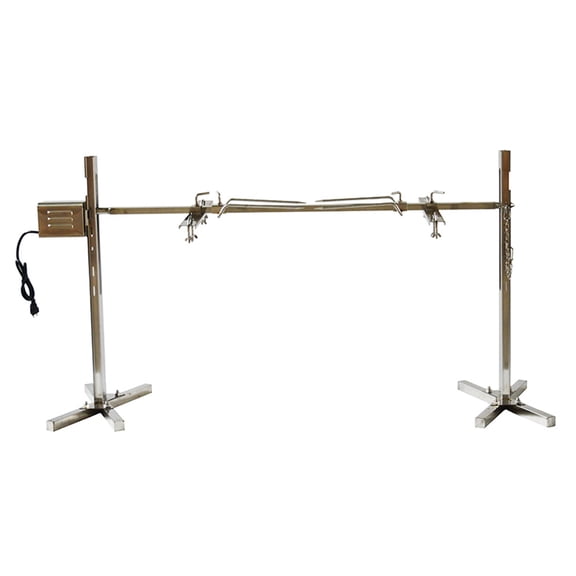 BBQ Rotisserie Grill Spit Roaster Tripod Universal Grill Kit Lamb Skewer Whole Pig for Family and Outdoor Picnic