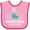 Pink and Fuchsia, variant on Inktastic Newport Beach California Whale Watching Boys or Girls Baby Bib