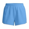 thumbnail image 4 of Kinrui Running Shorts Women 3" Elastic Waist Split Hem Lightweight Workout Gym Shorts with Pockets Light Blue M, 4 of 6