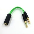 thumbnail image 1 of Earphone Audio Cable Headphone Adapter Splitter Headset Microphone For Razer, 1 of 3