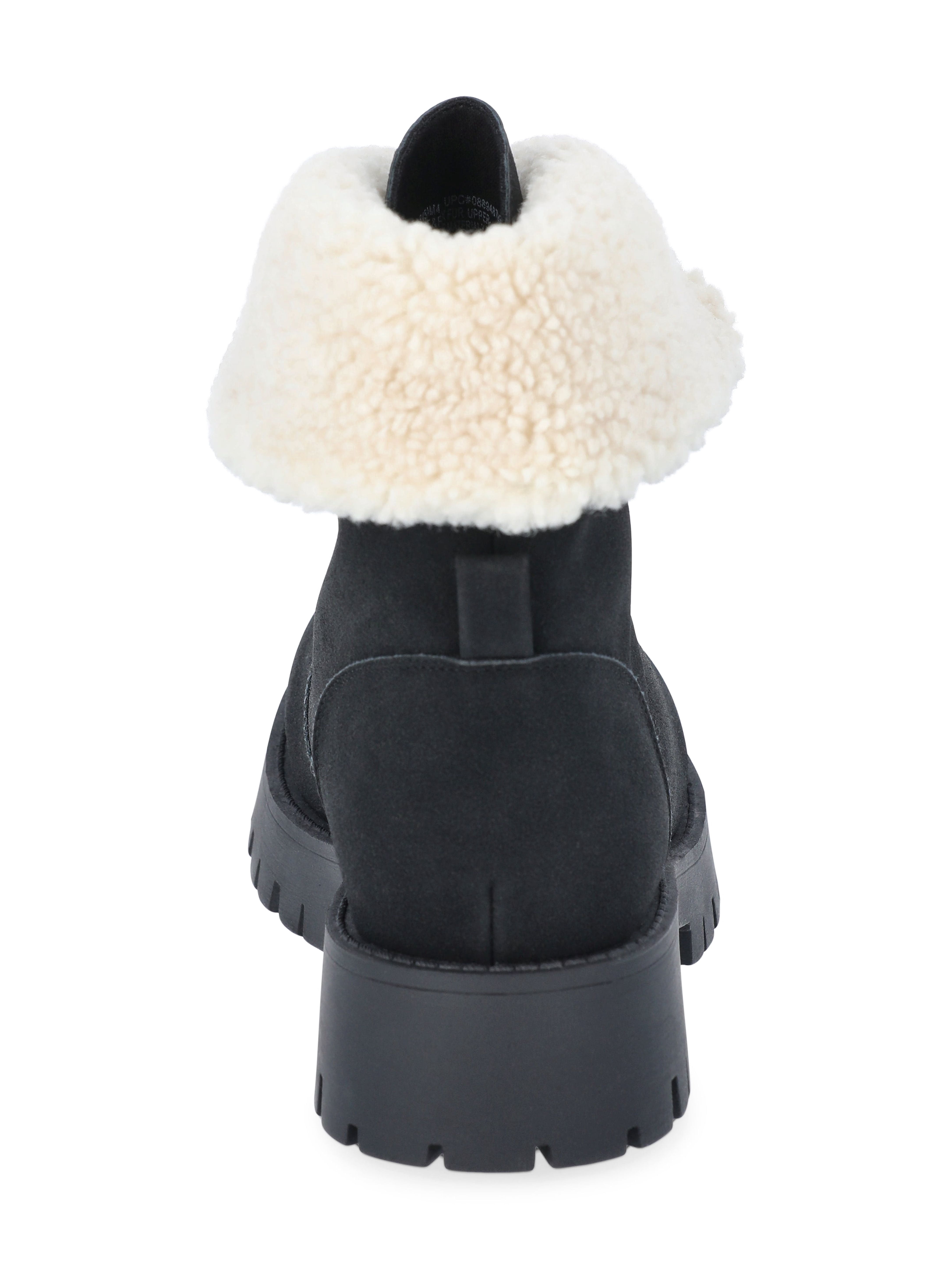 No Boundaries Women's Fold Over Zip Front Boots, Wide Width Available