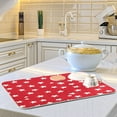 thumbnail image 6 of Dish Drying Mat for Kitchen Counter | Reversible, Super Absorbent & Hanging | 16x18 / 18x24 Inch (S/M)，Red Background with White Stars, 6 of 8
