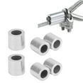 thumbnail image 4 of Aluminum Rope Crimping Sleeve, Glossy Strong Strength Widely Applicable Round Hole Crimping Loop Sleeve  For Steel Wire Rope, 4 of 8