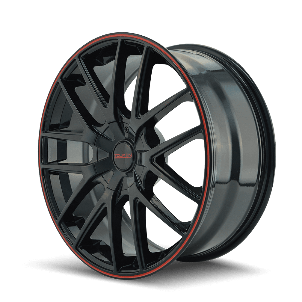 Touren TR60 3260 Black Wheel with Machined Face 17x7.5/5x108mm