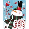 thumbnail image 2 of Tavoletti, Anne 15x18 White Modern Wood Framed Museum Art Print Titled - Holiday Joy III Blue Crop, 2 of 4