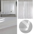 thumbnail image 1 of Cqxid Rideau de Douche à Moins de 10 $ Rideau de Douche Transparent Rideau de Douche Uni Rideau Épais Hôtel Rideau de Douche Uni., 1 of 7