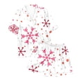 thumbnail image 5 of Bamboo Pajama Sets – Two Piece Sets for Women & Cooling Sleepwear Ladies' Fashionable Casual Reindeer Snowflake Christmas Tree Christmas Snowman Print Silk Satin Short Sleeved Button Up Pajamas Set, 5 of 5