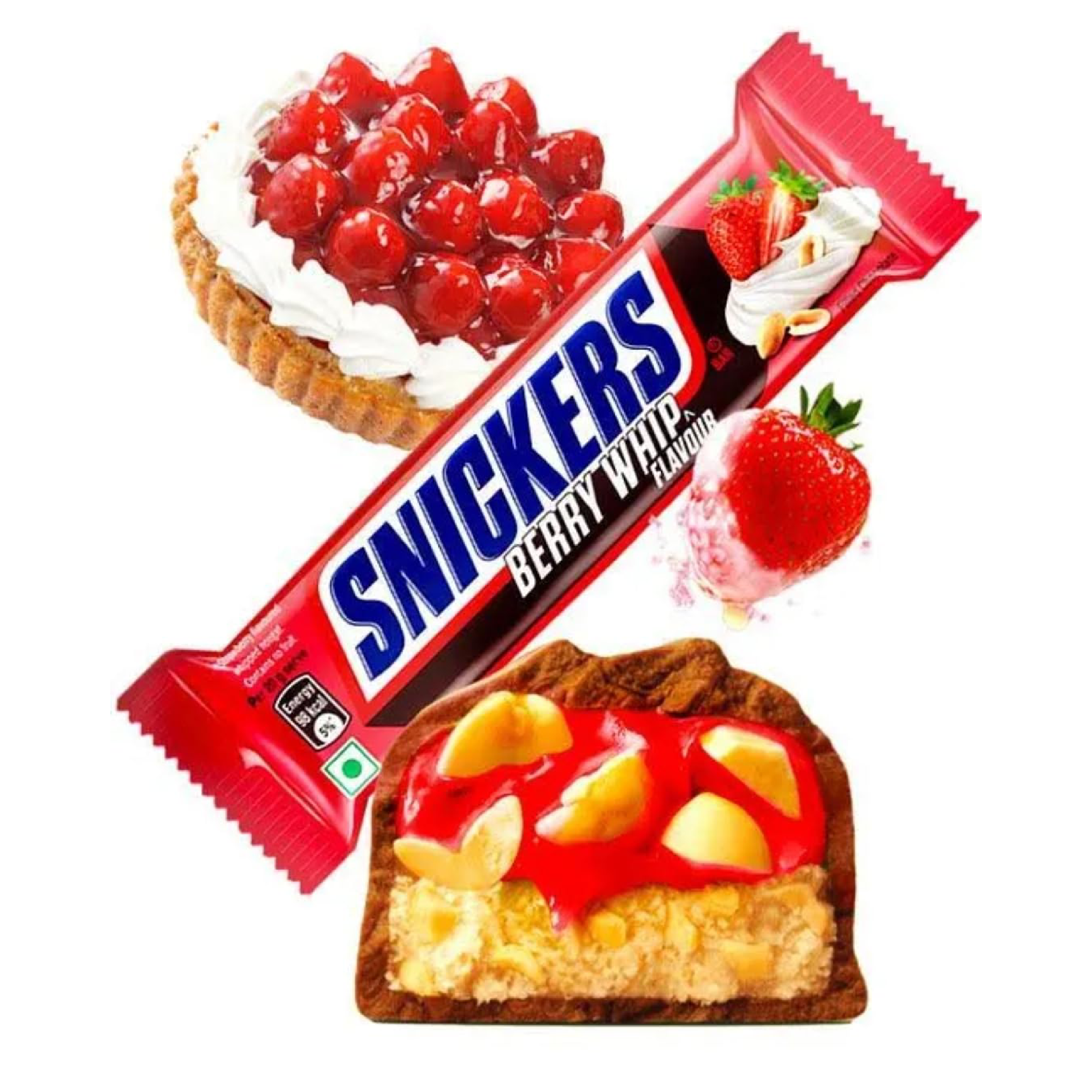 Snickers Chocolate Bar Berry Whip Flavor 1.42 oz ( Pack of 15 )