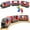 Red, variant on Battery Operated Locomotive Train for Wooden Train Tracks Magnetic Connection, Powerful Engine Bullet Train Set Compatible with Thomas, Brio, Chuggington - Train Toys for Toddlers