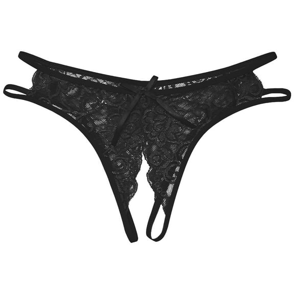 Ozmmyan Sexy Underwear for Women, Plus Size Lace Sheer Lingerie Panties Lace Knickers Briefs Underwear Thong for Women Naughty for Play, Gift, on Clearance