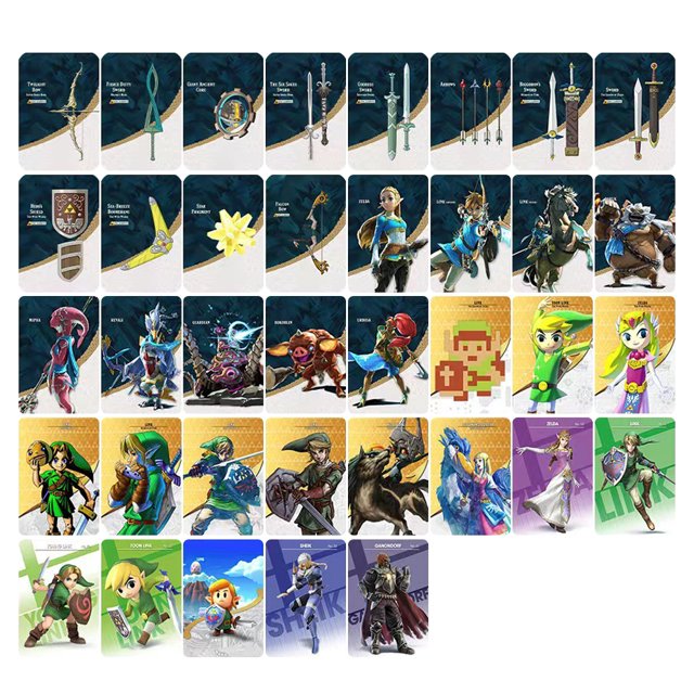 Chip NFC Breath Of The Wild Legend Zelda para Regalo (37 Piezas Mini)