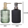 thumbnail image 4 of Glass Refillable Liquid Soap Dispenser for Dish Detergent, Shampoo, Bathroom Countertops, Kitchen, Laundry (Black), 4 of 5