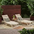 thumbnail image 2 of Noble House Chaise Longue en Bois d'Acacia Extérieur, 2 of 5