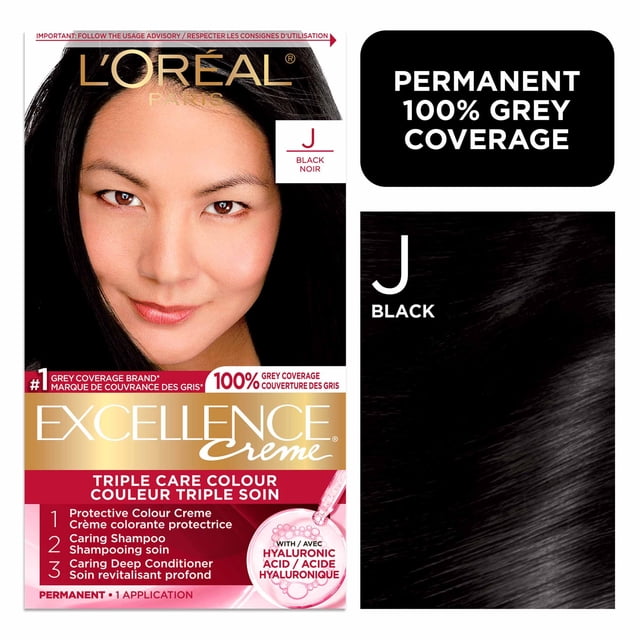 L'Oréal Paris Excellence Crème Hair Dye, Permanent Hair Color with Hyaluronic Acid