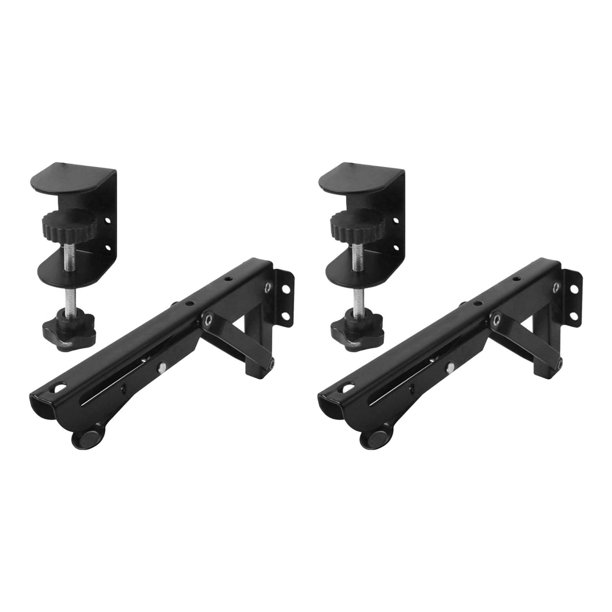 2x Bandeja para Teclado debajo Del Escritorio, Soportes Plegables, Estante para Teclado de Altura Ajustable, Estante de Extensión de Escritorio para M Abrazadera 9x43cm