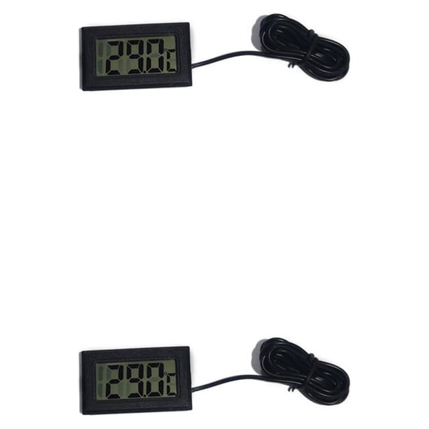 Termómetro digital Injueey para refrigerador Negro 2Conjunto
