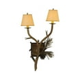 thumbnail image 3 of Meyda 141317 26 in. Lone Pine 2 Light Wall Sconce, Antique Copper, 3 of 4