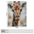thumbnail image 4 of BCIIG Giraffe Warm Lightweight Blanket Soft Fleece Blankets Throw Blanket Living Rooms Sofa Decor Cow Gifts All Seasons Long-lasting Blanket for All Seasons 40x50in, 4 of 6