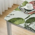 thumbnail image 4 of BANET Pastel Vinyl Flannel Backed Tablecloth,Square, s and Print Vinyl Tablecloth with Flannel Backing white, 4 of 7