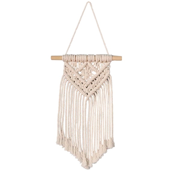STRANDCHIC Handmade Macrame Wall Hanging Cotton Rope 1-Pack Boho Decorative Wall Art for Bedroom Living Room and Wedding Decor