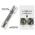 thumbnail image 2 of Tub Drain Remover Wrench Removal Tool Dual Ended Dumbell Heavy Duty Aluminum, 2 of 6